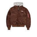 CHAQUETA MA-1 BOMBER CON CAPUCHA DESMONTABLE.